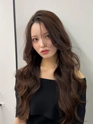 ロング 韓国ヘア🤍🇰🇷 ‪🫶🏻吉満のヘアスタイル