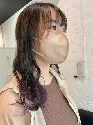 セミロング カラー ヘアアレンジ 🎀ダブルカラーレイ ヤーyuuri🎀のヘアスタイル