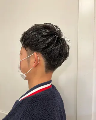 パーマ メンズ 狩野 くるみのヘアスタイル
