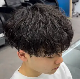 パーマ メンズ ハイトーン/パーマ/ メンズ / 櫻本🌐のヘアスタイル