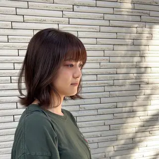 ミディアム 🎀暖色color/ インナー🎀/スズカのヘアスタイル