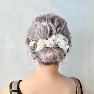 カラー ヘアアレンジ 🤍髪質改善➕透明感 カラー🤍川上葵のヘアスタイル