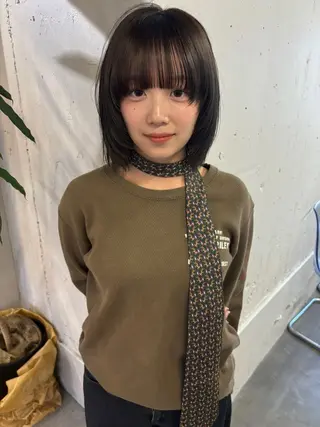 ミディアム 似合わせレイヤーカ ット　ʚɞ riiのヘアスタイル