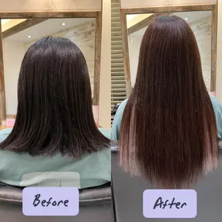 ミディアム ‪🤎艶感ベージュ/ ミルクティー‪🤎のヘアスタイル