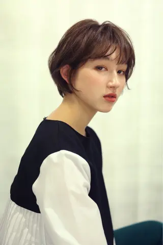 ショート カラー 朝がラクになるパーマ トウバルタイキのヘアスタイル