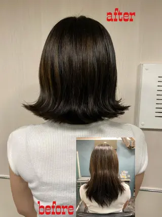 セミロング hair make HY所属・木下 広太のヘアスタイル