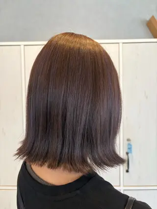 ミディアム カラー 荒木 帆香のヘアスタイル