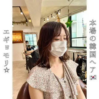 セミロング 本場の韓国ヘア 🇰🇷チ・ヨンジュのヘアスタイル
