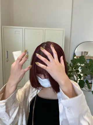 ミディアム 石川 瑠琉のヘアスタイル