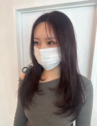 ロング オノ アイラのヘアスタイル