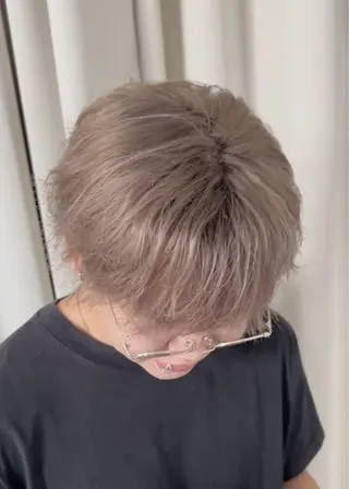 ショート カラー メンズ 《ヘアカラー特化》 すわ ゆいこのヘアスタイル