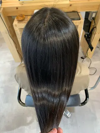 ロング カラー パーマ ヘアアレンジ Sia中野新橋 『JUNYA』のヘアスタイル