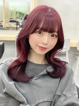 セミロング カラー 🪞上品で可愛い韓国 ヘア🪞Rikutoのヘアスタイル