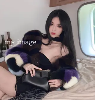 ロング カラー ヘアアレンジ eN°byyoureshair所属・🎀若者人気No.1 湯川響🎀のヘアスタイル