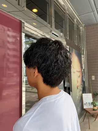 パーマ メンズ 高田 さくらのヘアスタイル