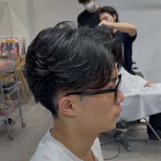 ショート パーマ メンズ 当日予約⭕️ fifth渋谷太田のヘアスタイル