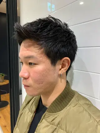 ショート メンズ 森岡 陸のヘアスタイル