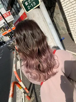 ロング 天野 開のヘアスタイル