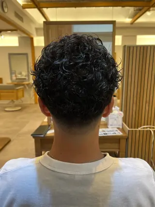 パーマ メンズ 海江田 しずかのヘアスタイル