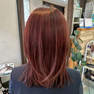 セミロング Fun hair make所属・三原 友美のヘアスタイル