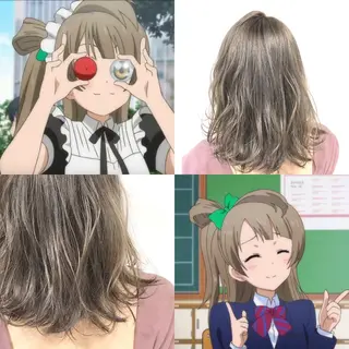 ミディアム カラー ヘアアレンジ 年間1500人担当 代表　南一路のヘアスタイル