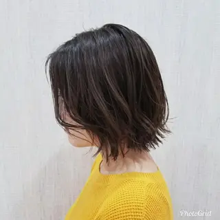 ショート 顔周りレイヤーカット 髪質改善代表西村功平のヘアスタイル