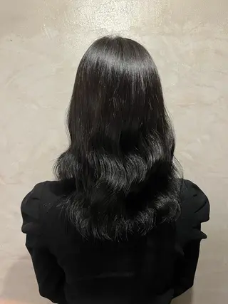 セミロング カラー FUJINO RYOのヘアスタイル