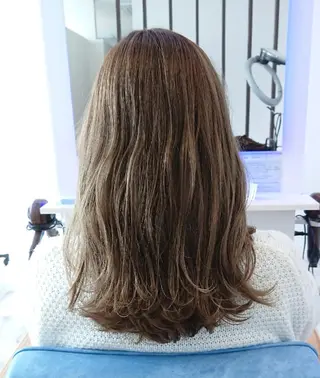 セミロング カラー ヘアアレンジ 小林 伸行のヘアスタイル