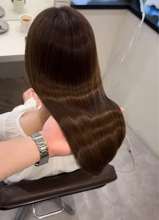 ロング 髪質改善×縮毛矯正 Core 片山健太のヘアスタイル