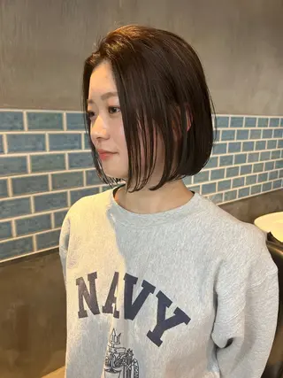 ショート カラー パーマ VIE表参道所属・艶感カラー/縮毛 矯正/りょお🫧のヘアスタイル