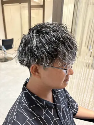 カラー パーマ メンズ 北原 靖仁のヘアスタイル