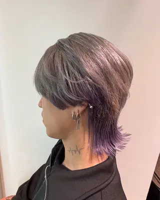 ミディアム カラー メンズ メンズ特化型美容師 玲弥のヘアスタイル