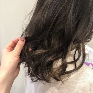 セミロング カラー 韓国風ヘア♡ runaのヘアスタイル