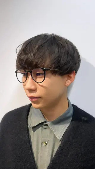 メンズ 髪質改善/縮毛矯正 艶カラー/珠聡のヘアスタイル