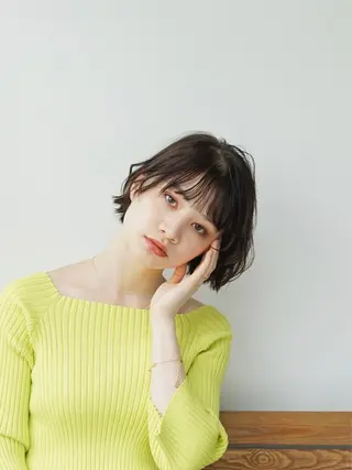 ショート カラー 骨格/顔タイプ/ パーソナルカラー菅原のヘアスタイル