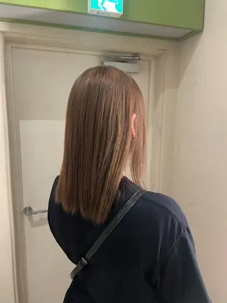 セミロング カラー MASHIRO💎 透明感カラー/カットのヘアスタイル