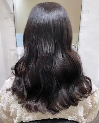 ロング カラー 濱本 新奈 / 髪質改善パーマのヘアスタイル