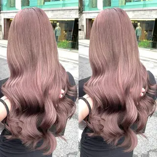 ロング カラー ブリーチ無しダブル カラー🦕まどかのヘアスタイル