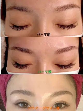 アイブロウ Mirei NAIL 金児のネイルデザイン