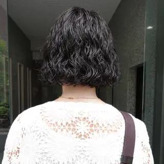ショート パーマ ヘアアレンジ 🌐サトウ リョウ🌐のヘアスタイル