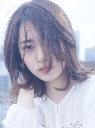 ミディアム カラー 三好春奈 /イルミナカラーのヘアスタイル