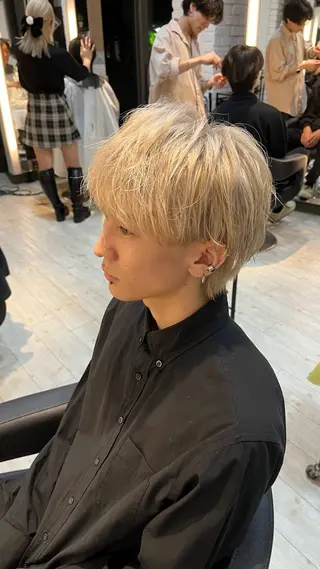 メンズ rinko/メンズ/ ブリーチカラー/栄のヘアスタイル