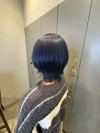ミディアム カラー 松永 らりっさのヘアスタイル
