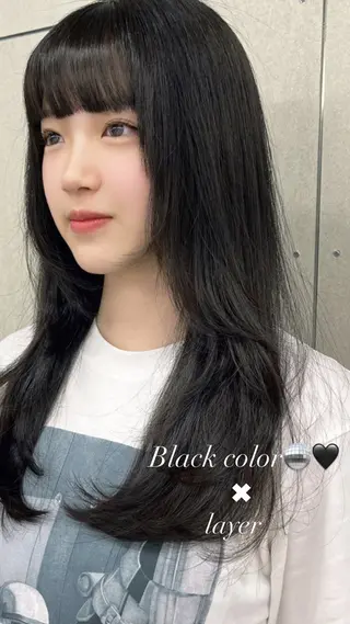 カラー Kaho🤍レイヤー ※女性限定のヘアスタイル