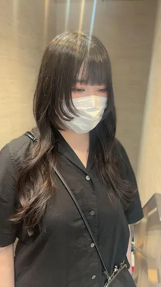 ロング 韓国レイヤー/髪質 改善/縮毛🤍吉田のヘアスタイル