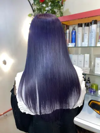 ロング ゆぴ☾‪/推しカラー /ハイトーンのヘアスタイル