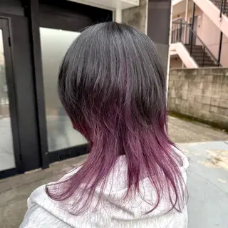 セミロング カラー 透明感カラー/パーマ 🌀アオノアユミのヘアスタイル