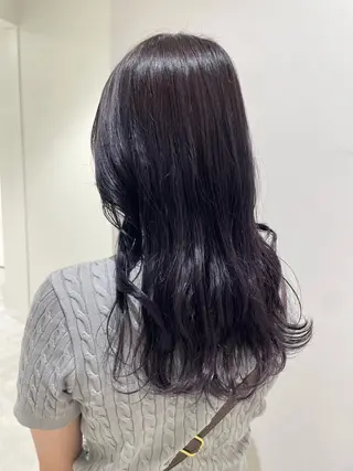 セミロング カラー 🧁艶カラー /アレンジ🎀くるみのヘアスタイル