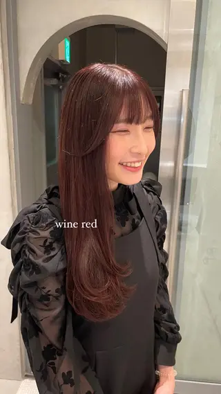 ロング カラー たかはし ゆうなのヘアスタイル