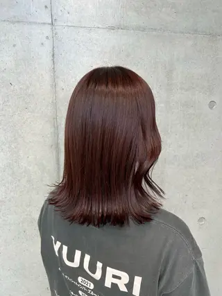 ショート カラー ヘアアレンジ 🍎艶モテカラー🍎 カリンのヘアスタイル